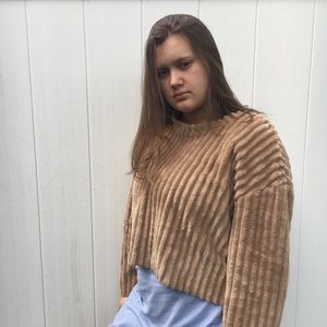 cozy, fuzzy ZARA sweater